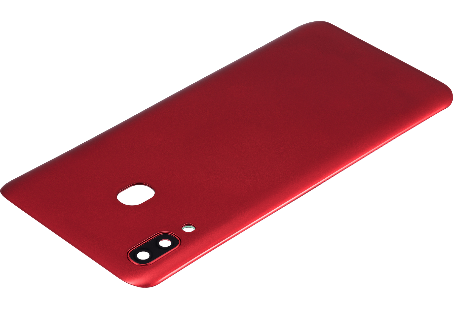 Back cover Glass With Camera Lens Compatible For Samsung Galaxy A20 (A205 / 2019) (Vemake) (Red)