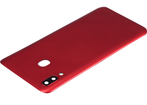 Back cover Glass With Camera Lens Compatible For Samsung Galaxy A20 (A205 / 2019) (Vemake) (Red)