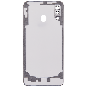 Back cover Glass With Camera Lens Compatible For Samsung Galaxy A20 (A205 / 2019) (Vemake) (Red)