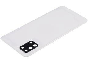 Back cover Glass With Camera Lens Compatible For Samsung Galaxy A31 (A315 / 2020) (Vemake) (Prism Crush White)