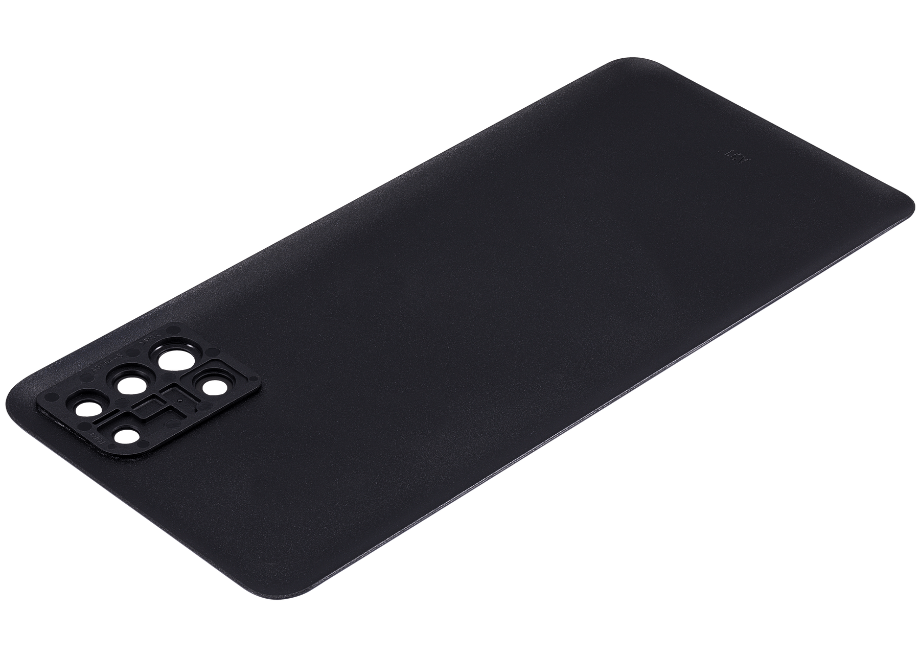 Replacement Back cover Glass With Camera Lens Compatible For Samsung Galaxy A31 (A315 / 2020) (Vemake) (Prism Crush Black)