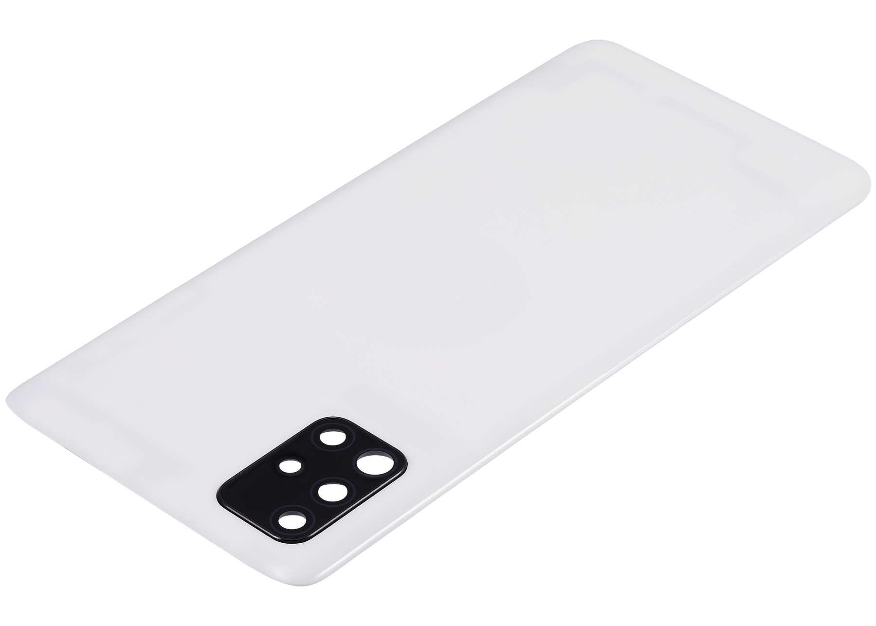 Back cover Glass With Camera Lens Compatible For Samsung Galaxy A51 4G (A515 / 2019) (Vemake) (Prism Crush White)
