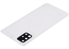 Back cover Glass With Camera Lens Compatible For Samsung Galaxy A51 4G (A515 / 2019) (Vemake) (Prism Crush White)