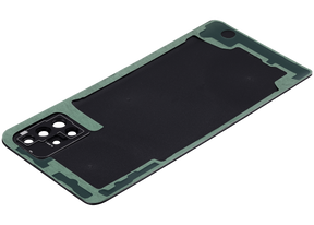 Back cover Glass With Camera Lens Compatible For Samsung Galaxy A51 4G (A515 / 2019) (Vemake) (Prism Crush Black)