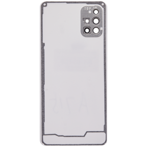 Replacement Back cover Glass With Camera Lens Compatible For Samsung Galaxy A71 (A715 / 2020) (Vemake) ( Prism Crush Blue)