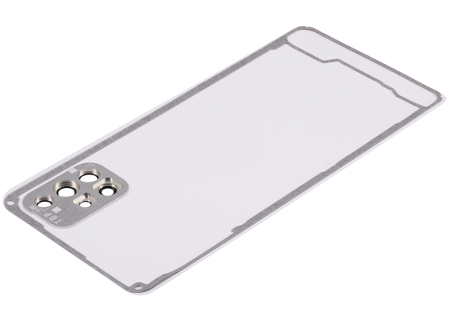 Replacement Back cover Glass With Camera Lens Compatible For Samsung Galaxy A71 (A715 / 2020) (Vemake) ( Prism Crush Blue)