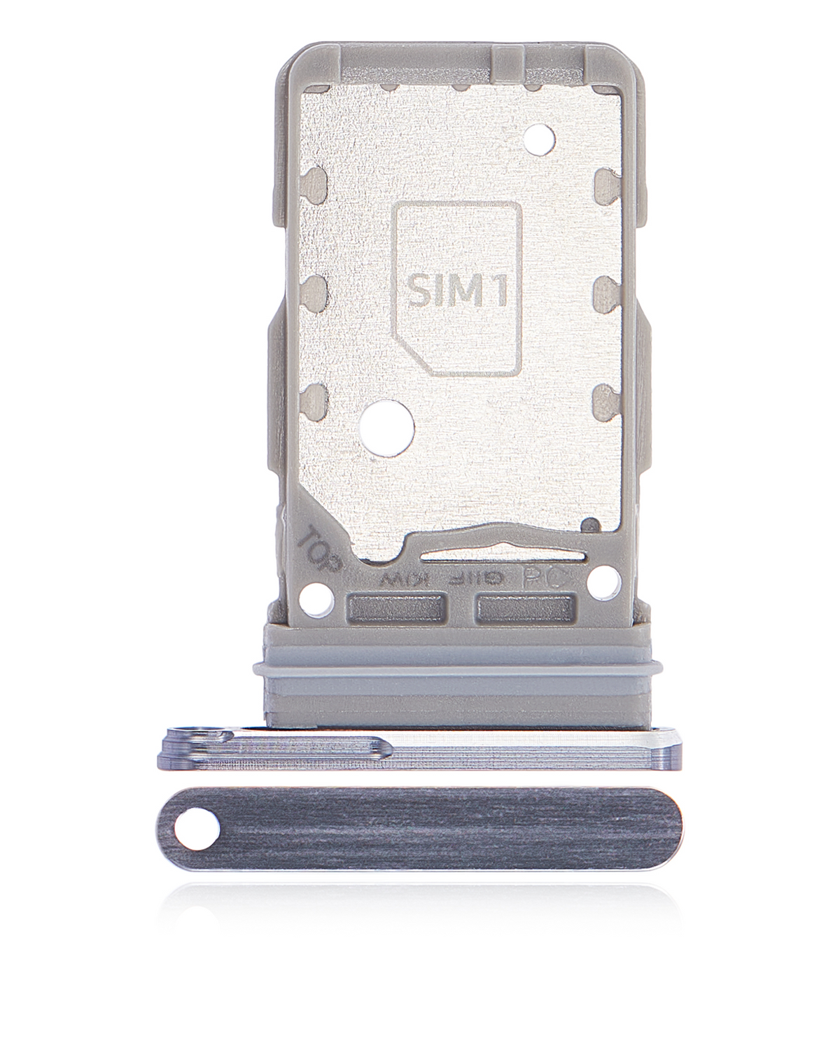 Replacement Dual Sim Card Tray Compatible For Samsung Galaxy S21 Ultra (Phantom Titanium)