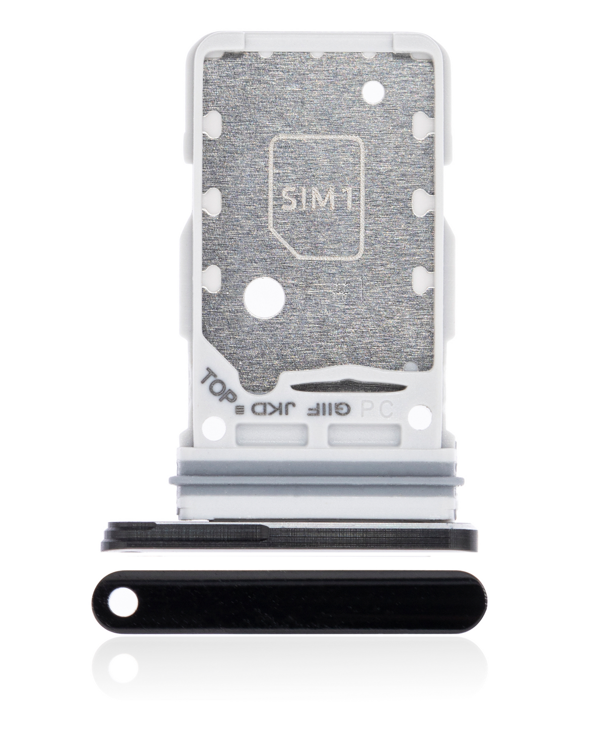 Dual Sim Card Tray Compatible For Samsung Galaxy S21 Ultra Replacment (Phantom Black)