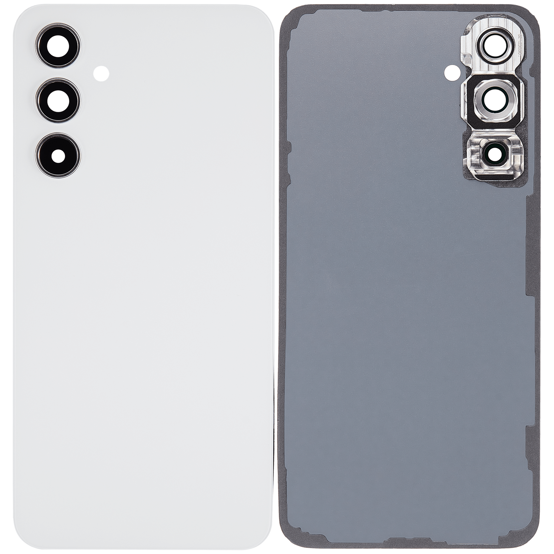 Replacement Back Cover Glass With Camera Lens Compatible For Samsung Galaxy A54 5G (A546 / 2023) (Vemake) (White)