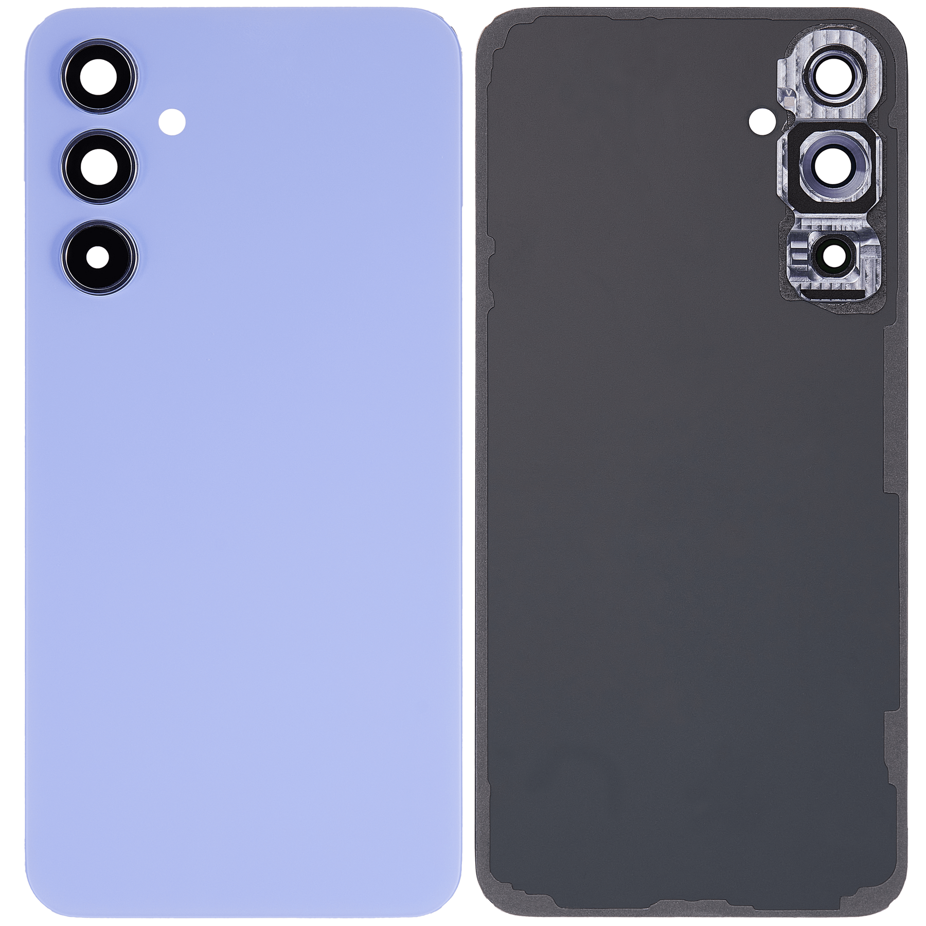 Replacement Back Cover Glass With Camera Lens Compatible For Samsung Galaxy A54 5G (A546 / 2023) (Vemake) (Violet)