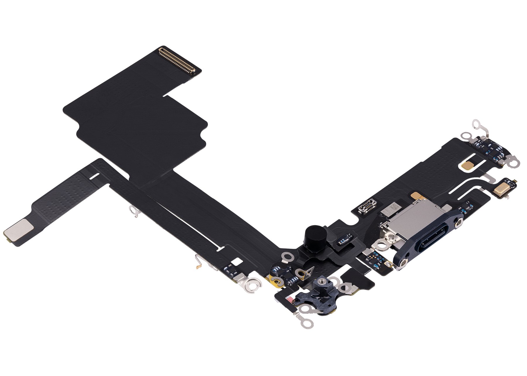 Charging Port Flex Cable Compatible For iPhone 15 Pro (Premium) (Blue Titanium)