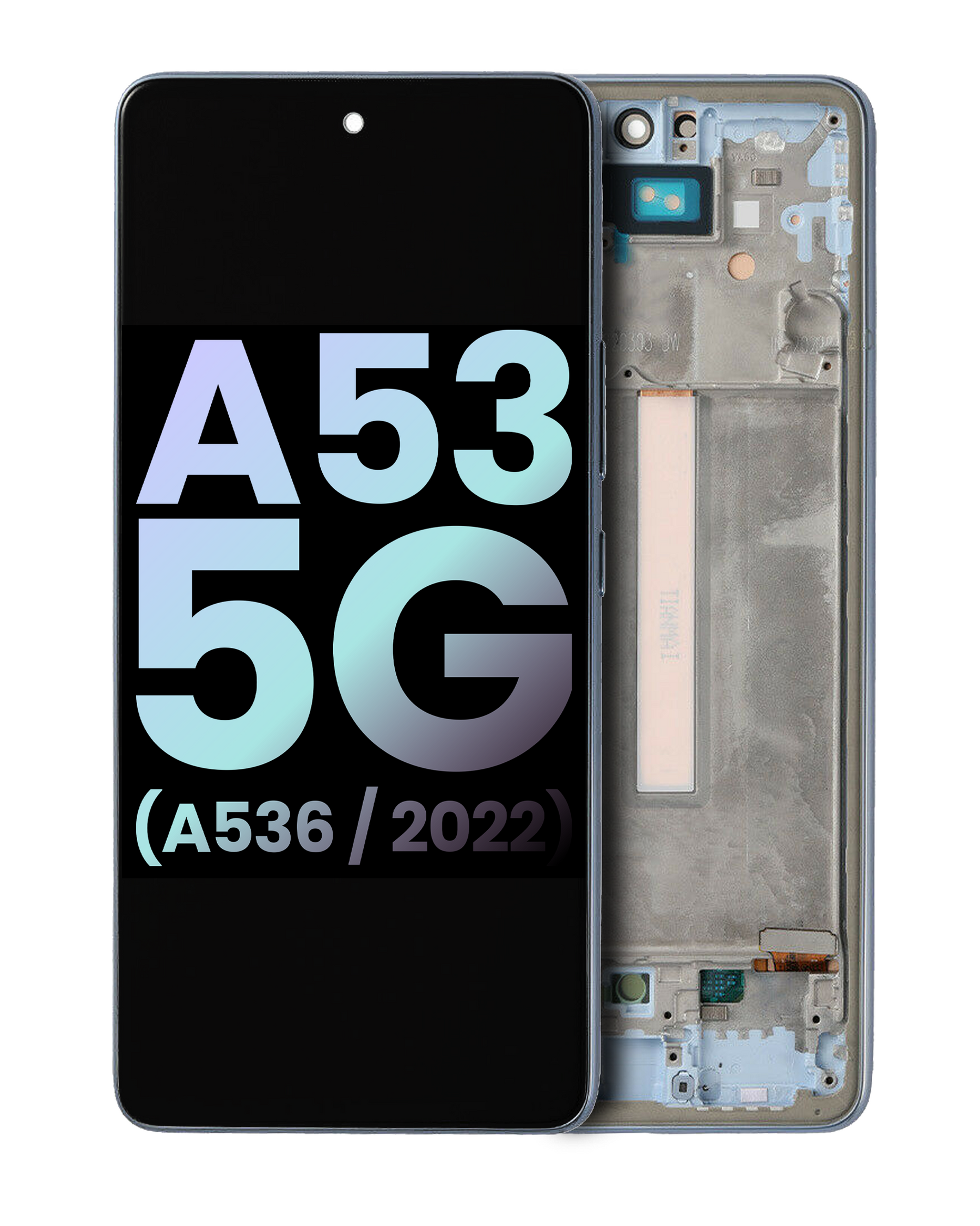 Replacement OLED Assembly With Frame Compatible For Samsung Galaxy A53 5G (A536 / 2022) (Service Pack) (Blue)