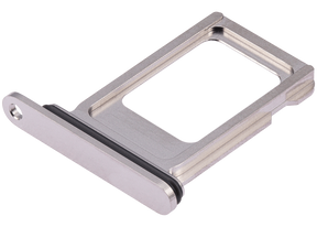 Single Sim Card Tray Compatible For iPhone 15 Pro / 15 Pro Max (White Titanium)