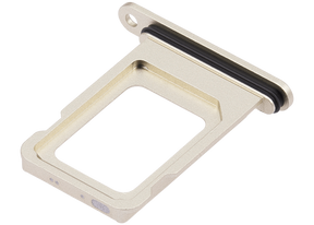 Dual Sim Card Tray Compatible For iPhone 15 / 15 Plus (Yellow)