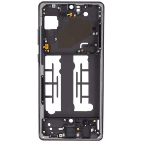 Mid-Frame Housing Replacement Compatible For Samsung Galaxy A71 5G UW (A716V / 2020) (Prism Cube Black)