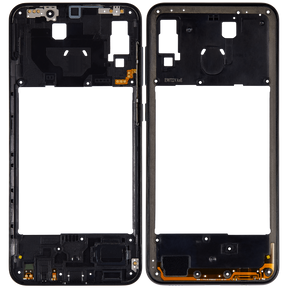 Mid-Frame Housing Compatible For Samsung Galaxy A20 (A205 / 2019) (International Version) (Black)