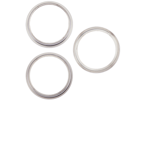Back Camera Bezel Ring Only Compatible For iPhone 15 Pro (White Titanium) (3 Piece Set)