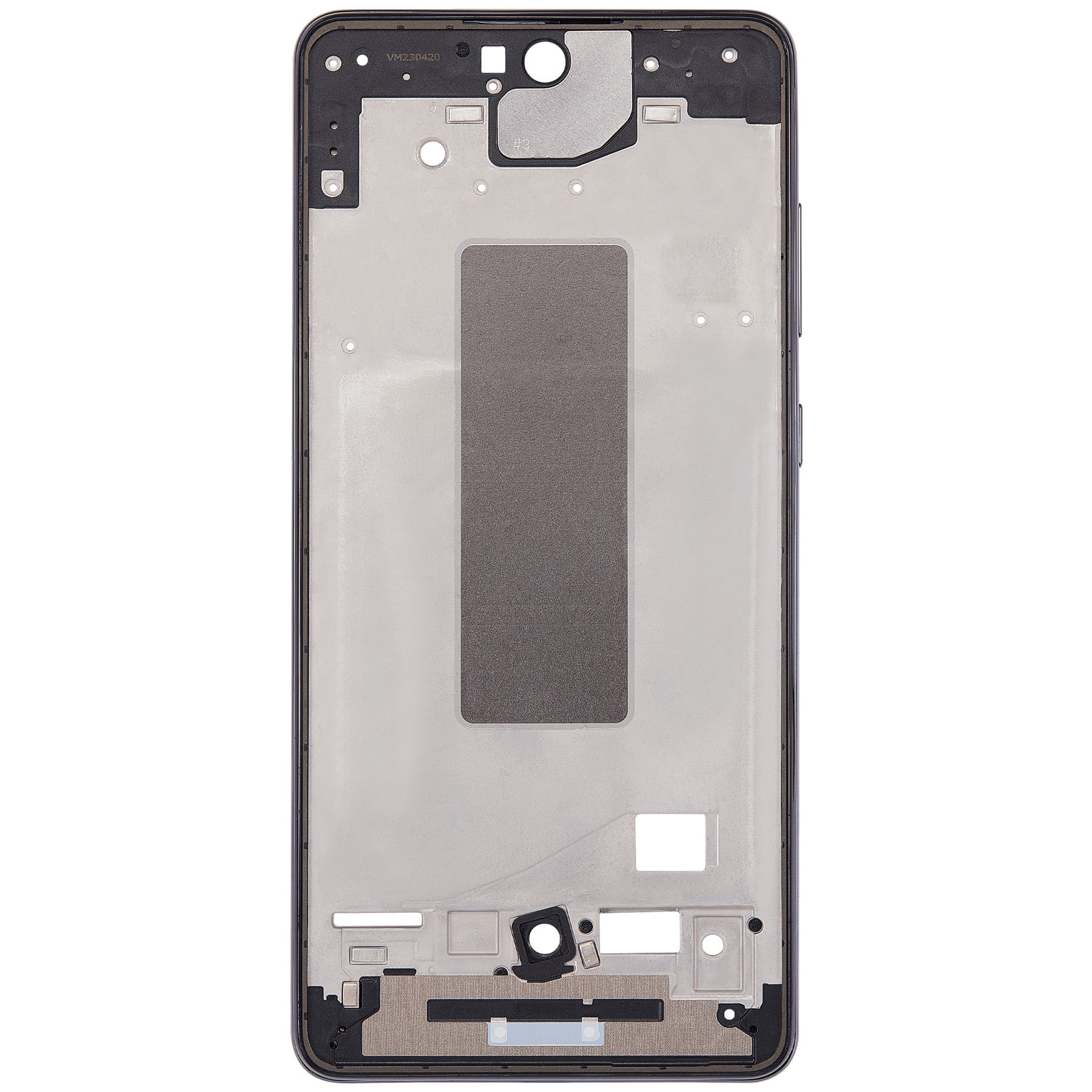 Mid-Frame Housing Compatible For Samsung Galaxy A72 Replacement  (A725 / 2021) (Awesome Black)