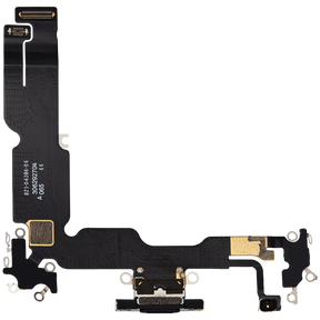 Charging Port Flex Cable Compatible For iPhone 15 Plus (Premium) (Black)