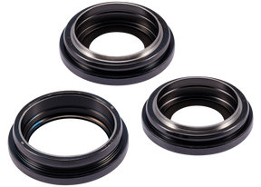 Back Camera Lens With Bracket & Bezel Compatible For iPhone 15 Pro Max (3 Piece Set) (Premium) (Black Titanium)