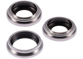 Back Camera Lens With Bracket & Bezel Compatible For iPhone 15 Pro Max (3 Piece Set) (Premium) (White Titanium)
