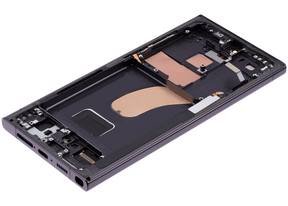 OLED Assembly With Frame Compatible For Samsung Galaxy S23 Ultra 5G Replacement (US & International) (Service Pack) (Phantom Black)
