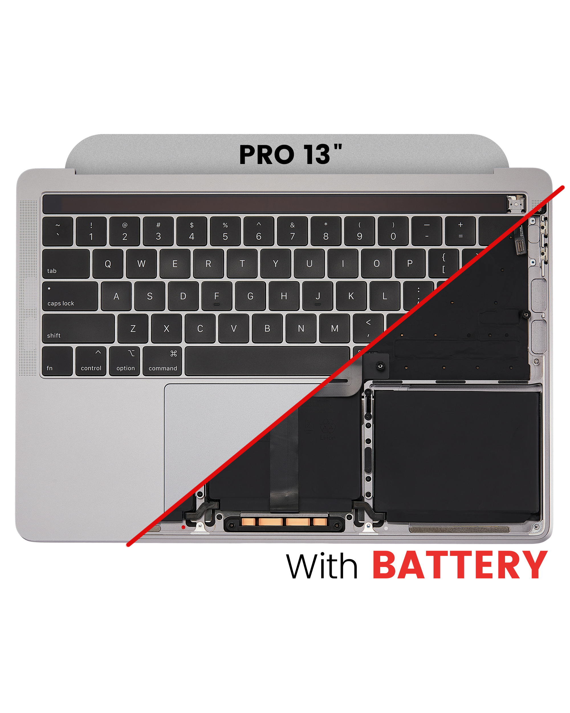 Top Case Assembly (With Battery And Keyboard) Compatible For MacBook P