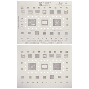 Replacement Reballing Stencil For IC Chip Compatible For Samsung Galaxy S22 / S22 Plus / S22 Ultra (Amaoe)
