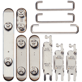 Hard Buttons (Power / Volume / Switch) Compatible For iPhone 15 Pro / 15 Pro Max (Blue Titanium)