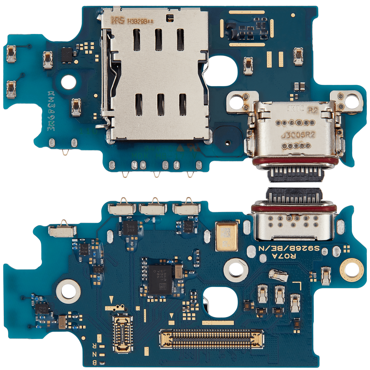 Charging Port Board With Sim Card Reader Compatible For Samsung Galaxy S24 Plus 5G (S926B) (International Version) (Premium)