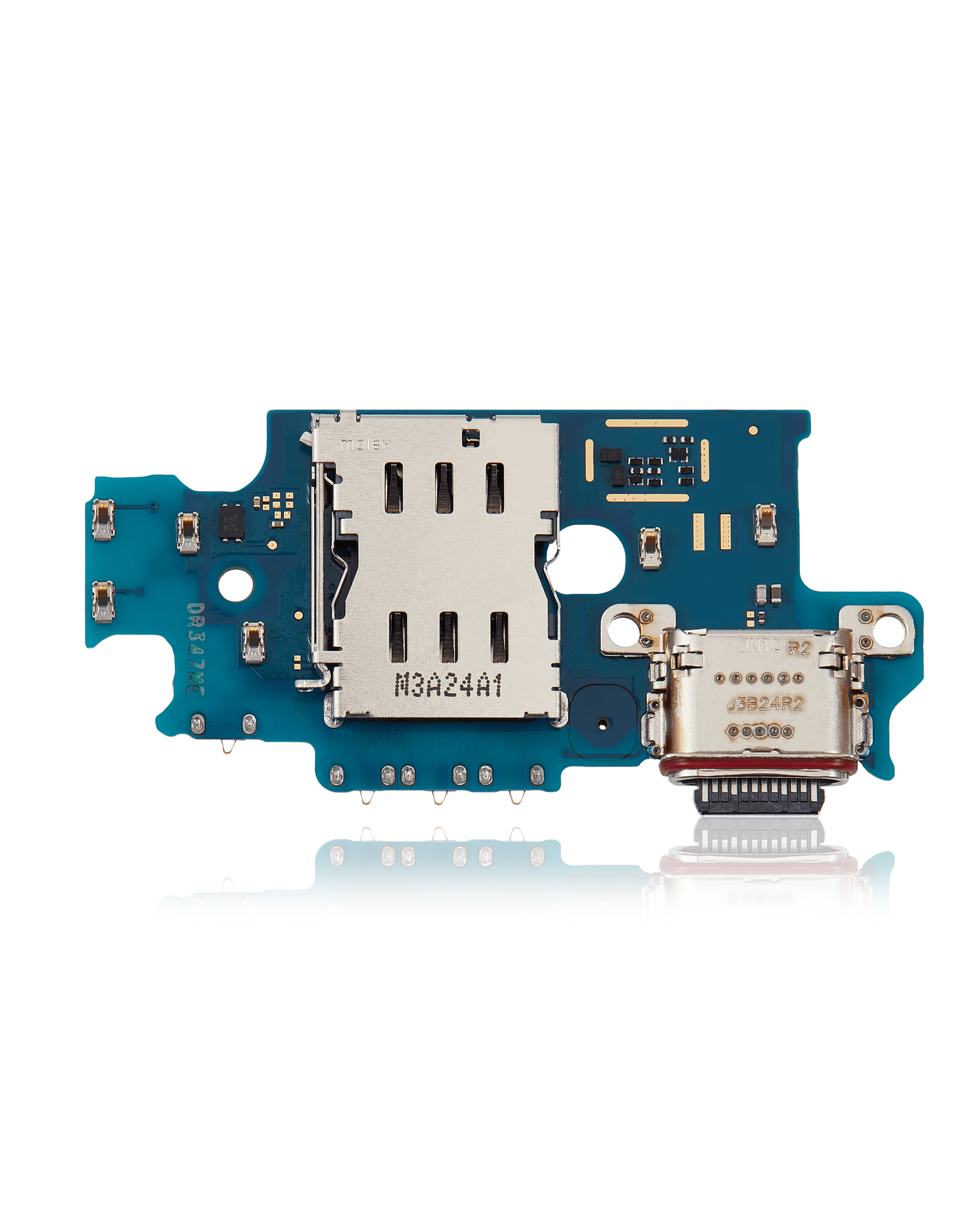 Charging Port Board With Sim Card Reader Compatible For Samsung Galaxy S24 Plus 5G (S926U) (US Version) (Premium)