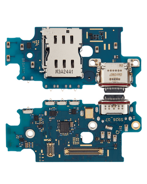 Charging Port Board With Sim Card Reader Compatible For Samsung Galaxy S24 Plus 5G (S926U) (US Version) (Premium)