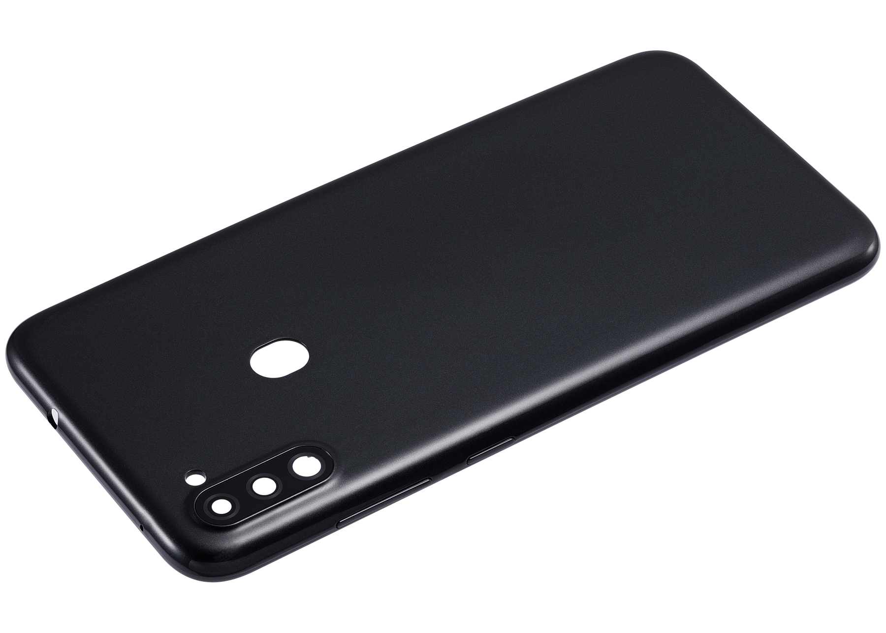 Back Cover With Camera Lens Compatible For Samsung Galaxy A11 (A115 / 2020) (International Version) (Vemake (Black)