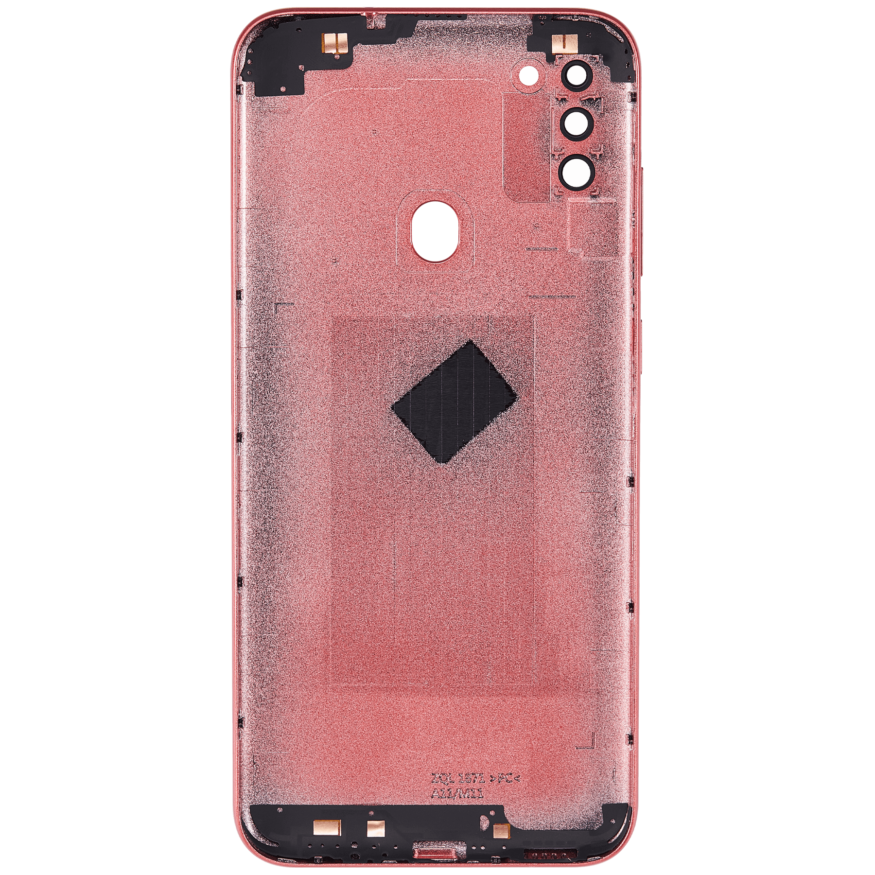 Back Cover With Camera Lens Compatible For Samsung Galaxy A11 (A115 / 2020) (International Version) (Vemake) (Red)