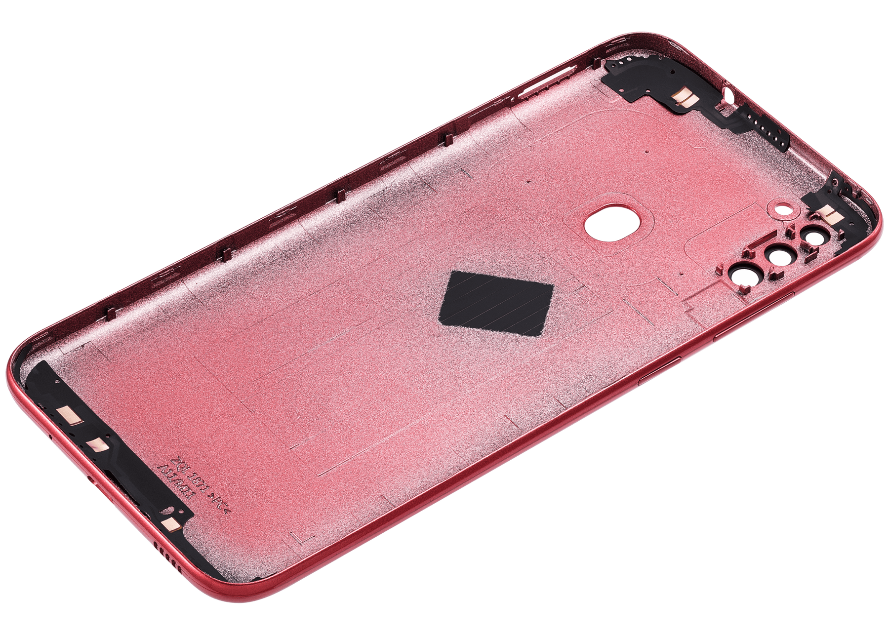 Back Cover With Camera Lens Compatible For Samsung Galaxy A11 (A115 / 2020) (International Version) (Vemake) (Red)