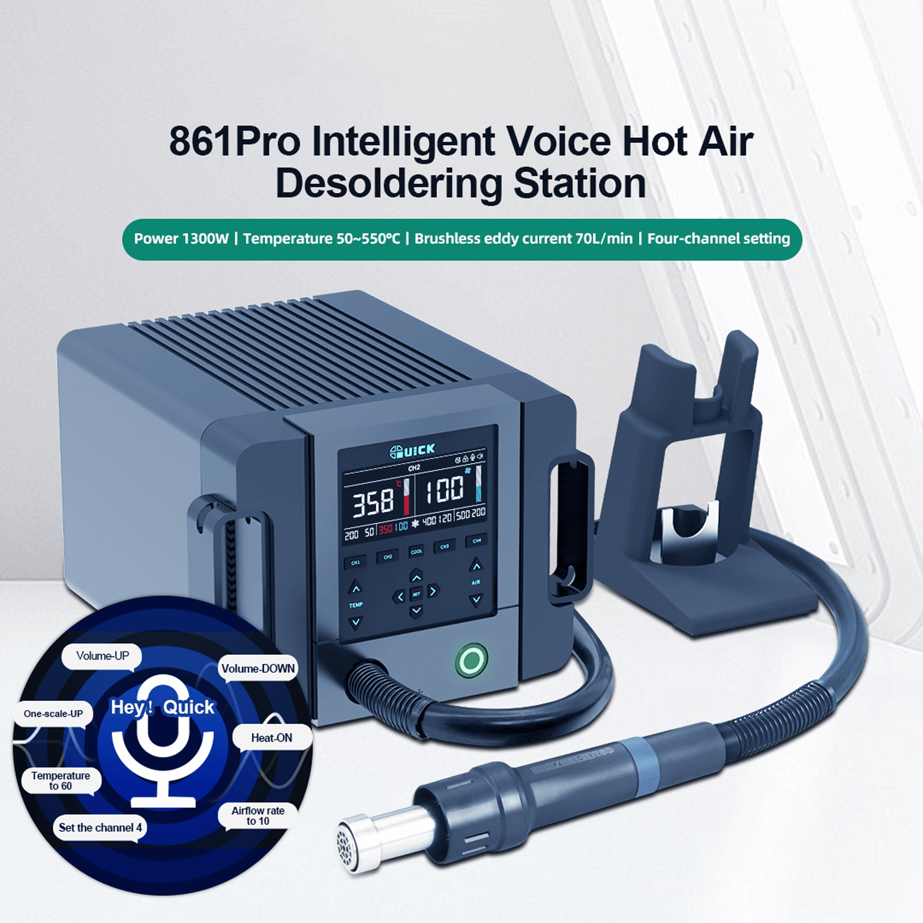 861 Pro Smart Hot Air Desoldering Station (Quick)