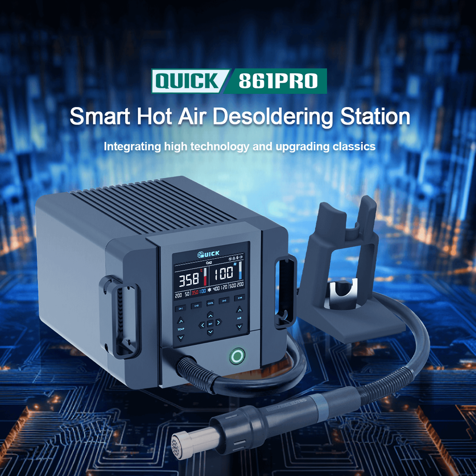 861 Pro Smart Hot Air Desoldering Station (Quick)