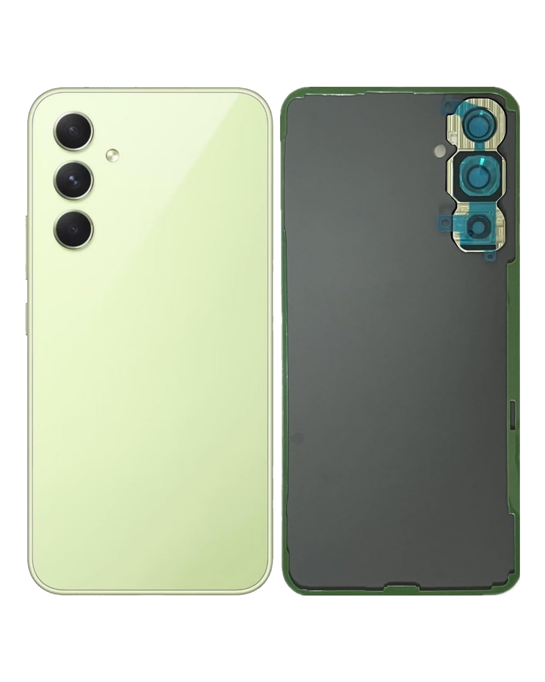 Replacement Back Cover Glass With Camera Lens Compatible For Samsung Galaxy A54 5G (A546 / 2023) (Service Pack) (Lime)