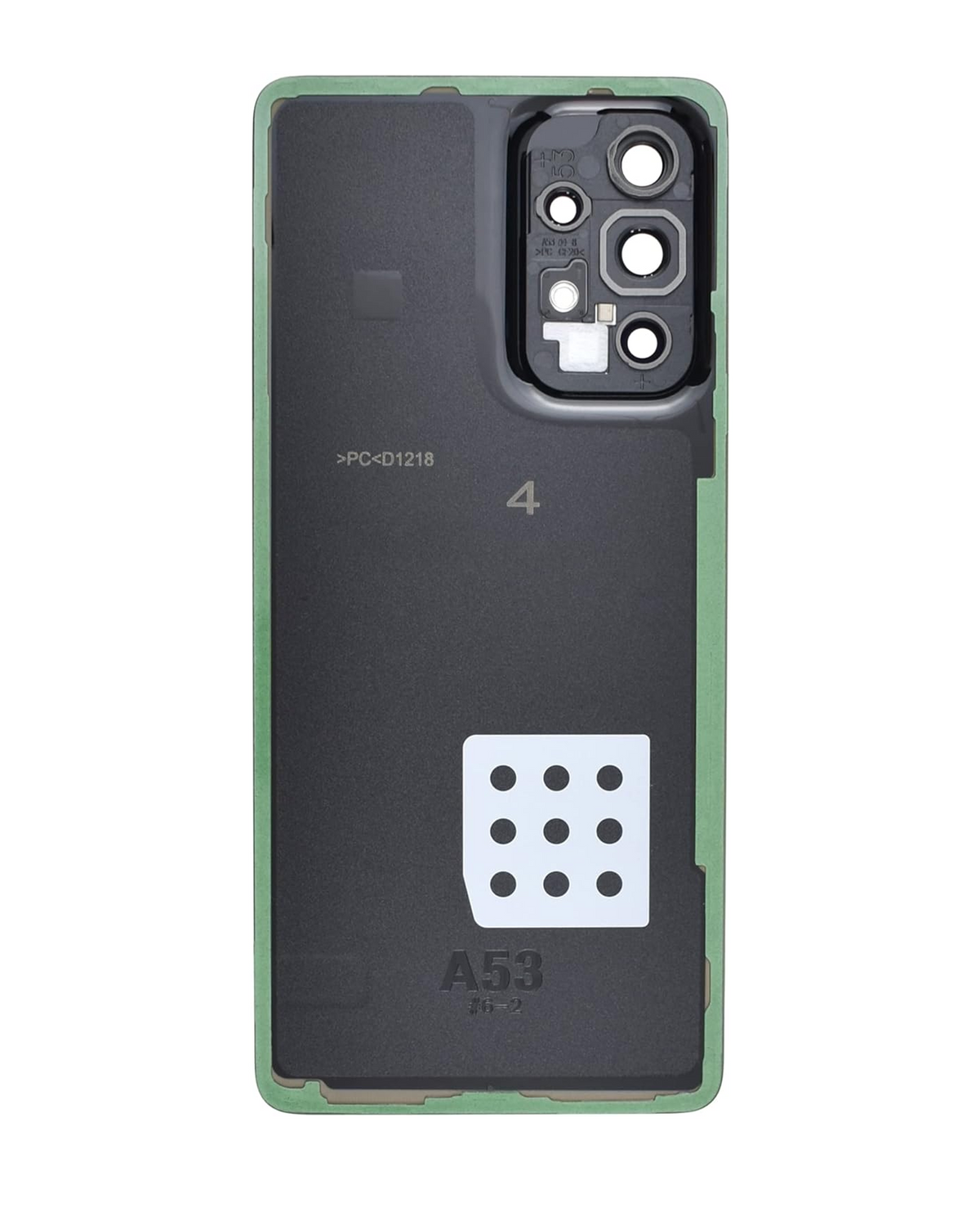 Replacement Back Cover Glass With Camera Lens Compatible For Samsung Galaxy A53 5G by macfactory.in(A536 / 2022) (Service Pack) (Black)