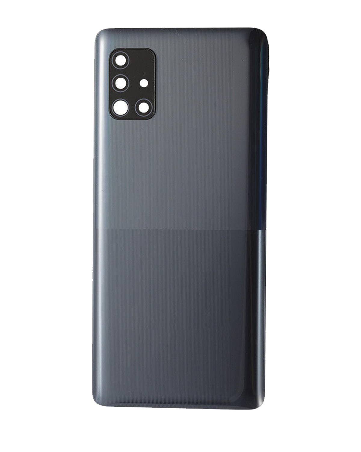 Back Cover Glass With Camera Lens Replacement Compatible For Samsung Galaxy A51 5G (A516 / 2020) (Service Pack) (Black)
