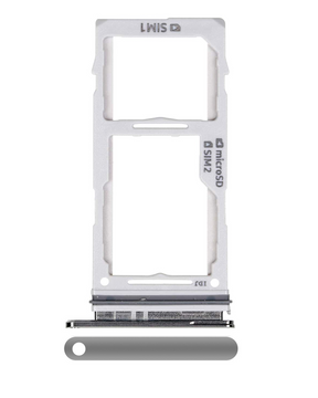 Dual Sim Card Tray Replacement Compatible For Samsung Galaxy S10 / S10 Plus (Prism / Ceramic Black)