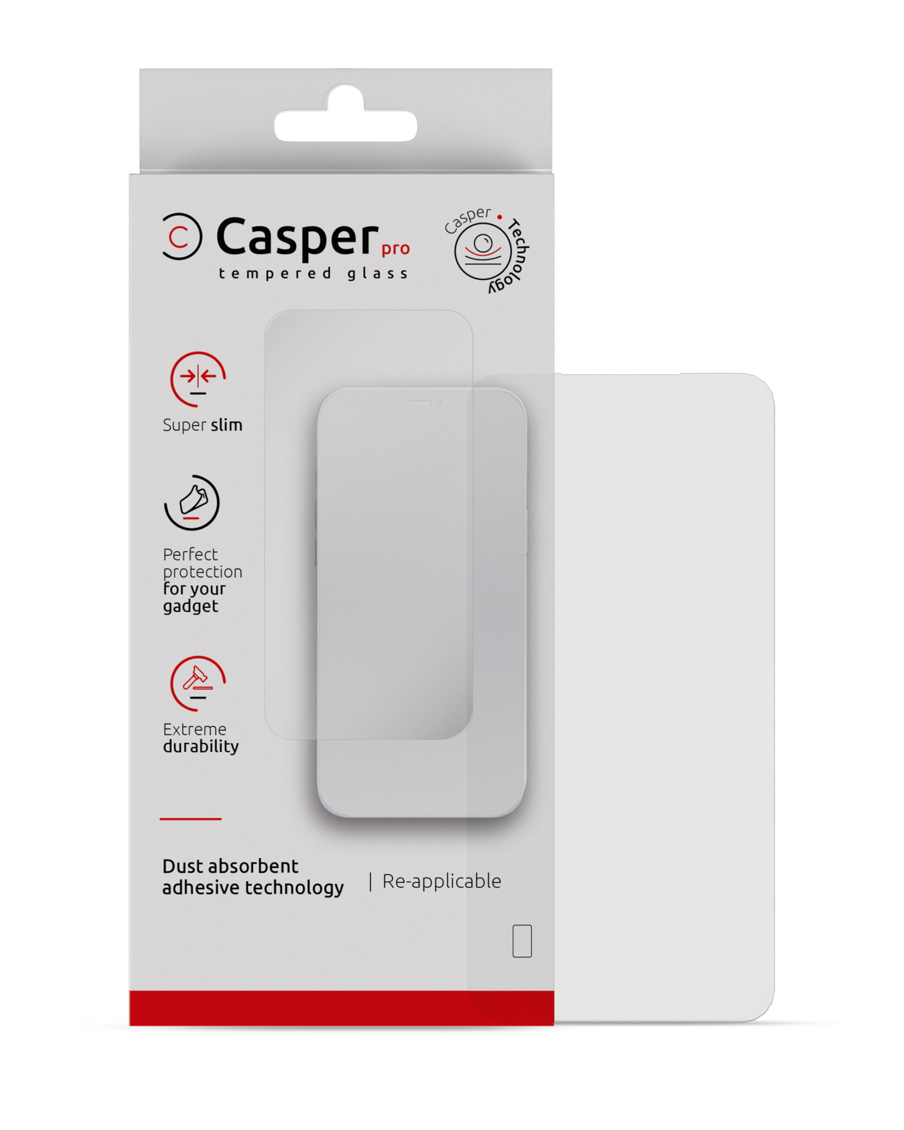 Casper Pro Tempered Glass Compatible For Samsung Galaxy A15 (A155 / 2023) (Case Friendly) (Retail Pack)