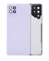 Back Cover Glass With Camera Lens Compatible For Samsung Galaxy A22 4G (A225 / 2021) (Service Pack) (Violet)