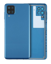 Back Cover Glass With Camera Lens Compatible For Samsung Galaxy A12 (A125 / 2020) (Service Pack) (Blue)
