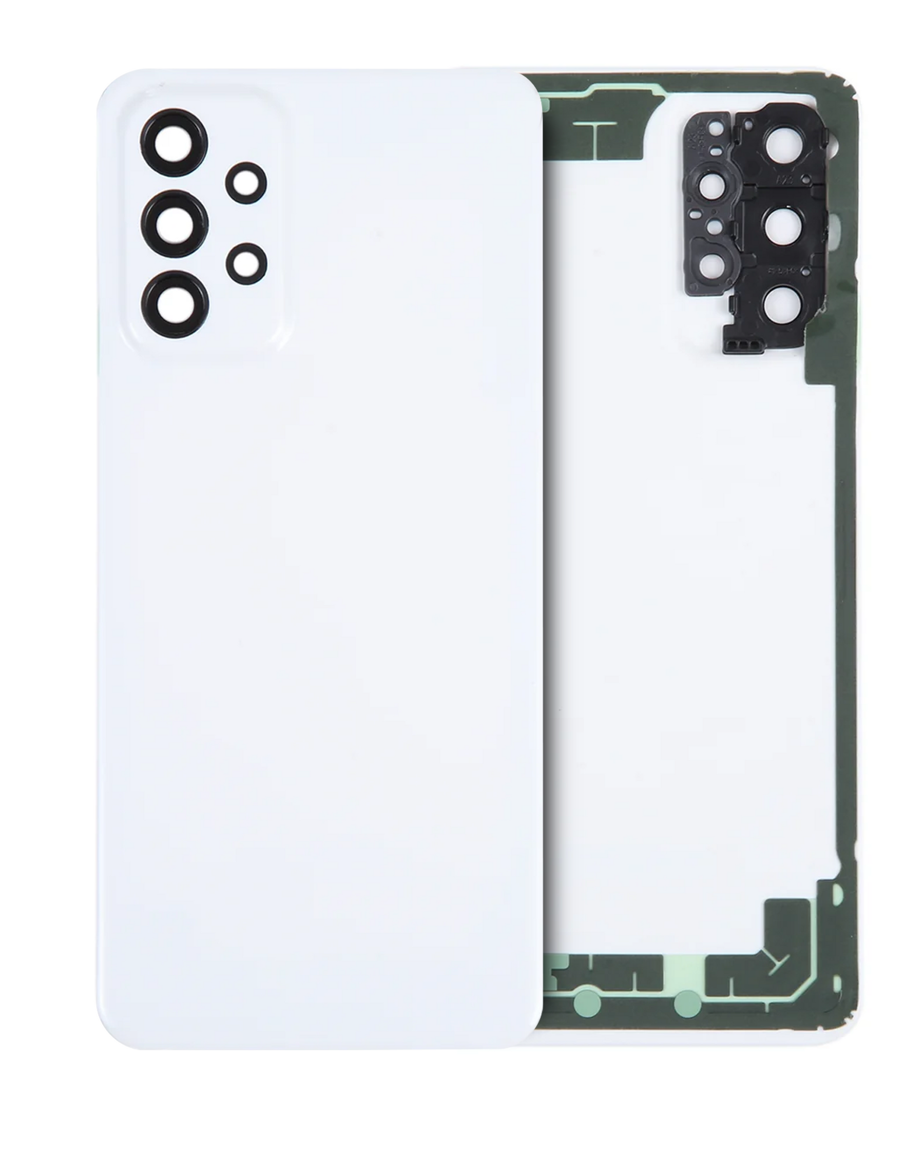 Back Cover Glass With Camera Lens Compatible For Samsung Galaxy A23 5G (A236 / 2022) (Service Pack) (White)