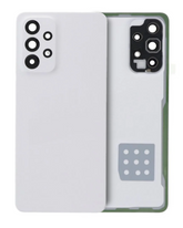 Back Cover Glass With Camera Lens Compatible For Samsung Galaxy A33 5G (A336 / 2022) (Service Pack) (White)