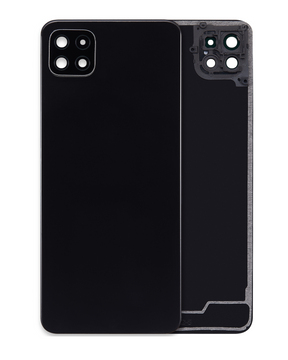 Back cover Glass With Camera Lens Compatible For Samsung Galaxy A22 5G (A226 / 2021) (Vemake) (Black)