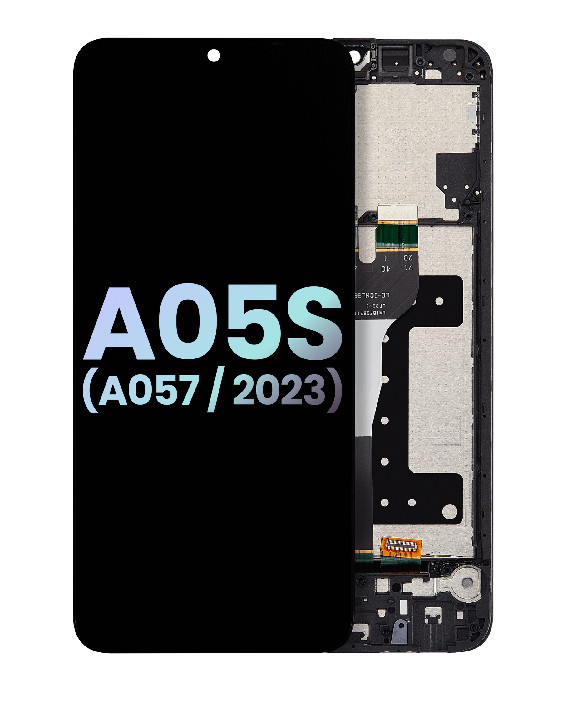 LCD Assembly With Frame Compatible For Samsung Galaxy A05s (A057 / 2023) (Service Pack) (Black)