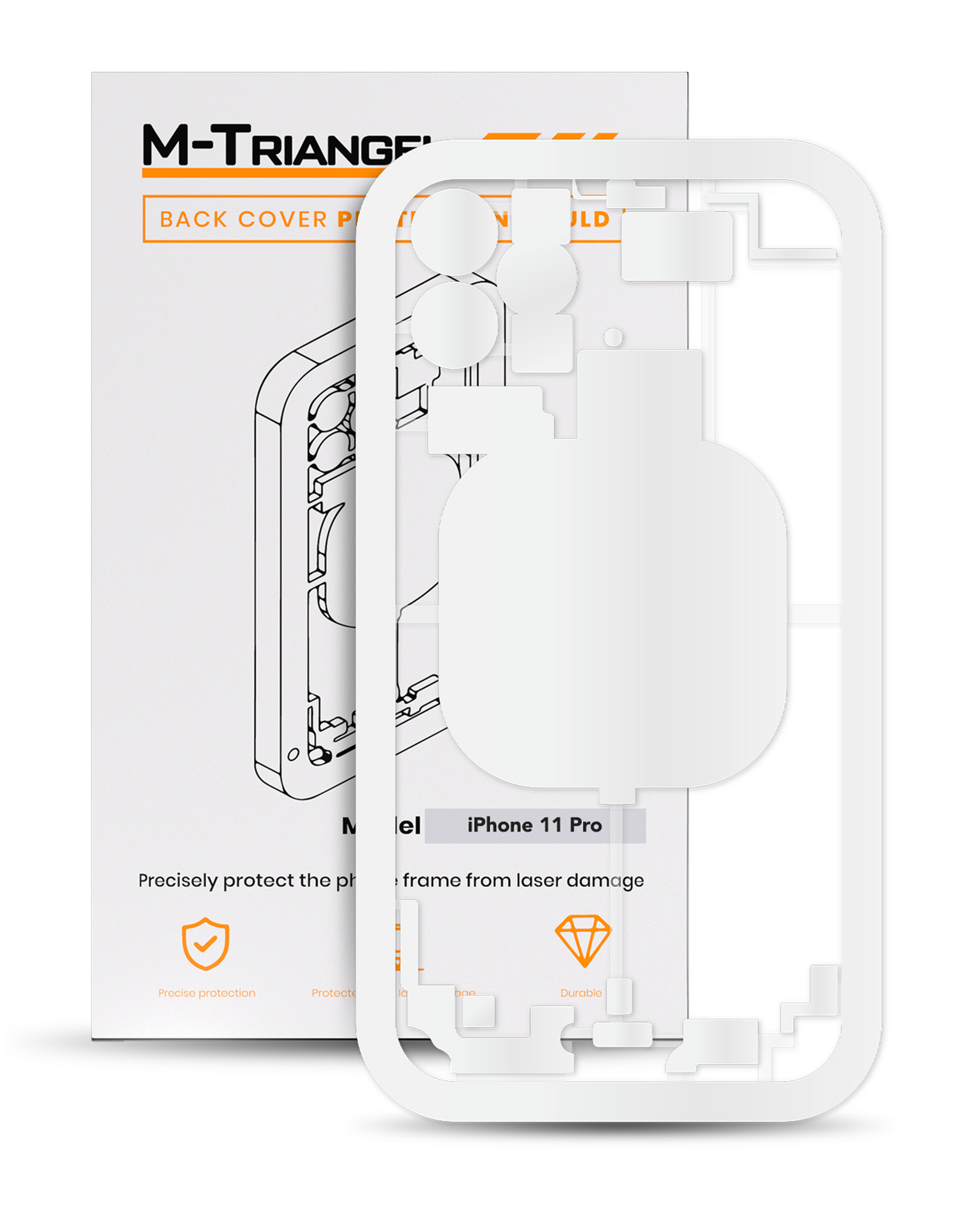 Laser Machine Protection Mold Compatible For iPhone 11 Pro (M-Triangel)