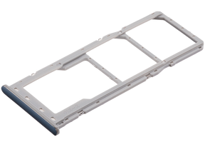 Dual Sim Card Tray Compatible For Samsung Galaxy A20 (A205 / 2019) / A30 (A305 / 2019) / A50 (A505 / 2019) (Silver)